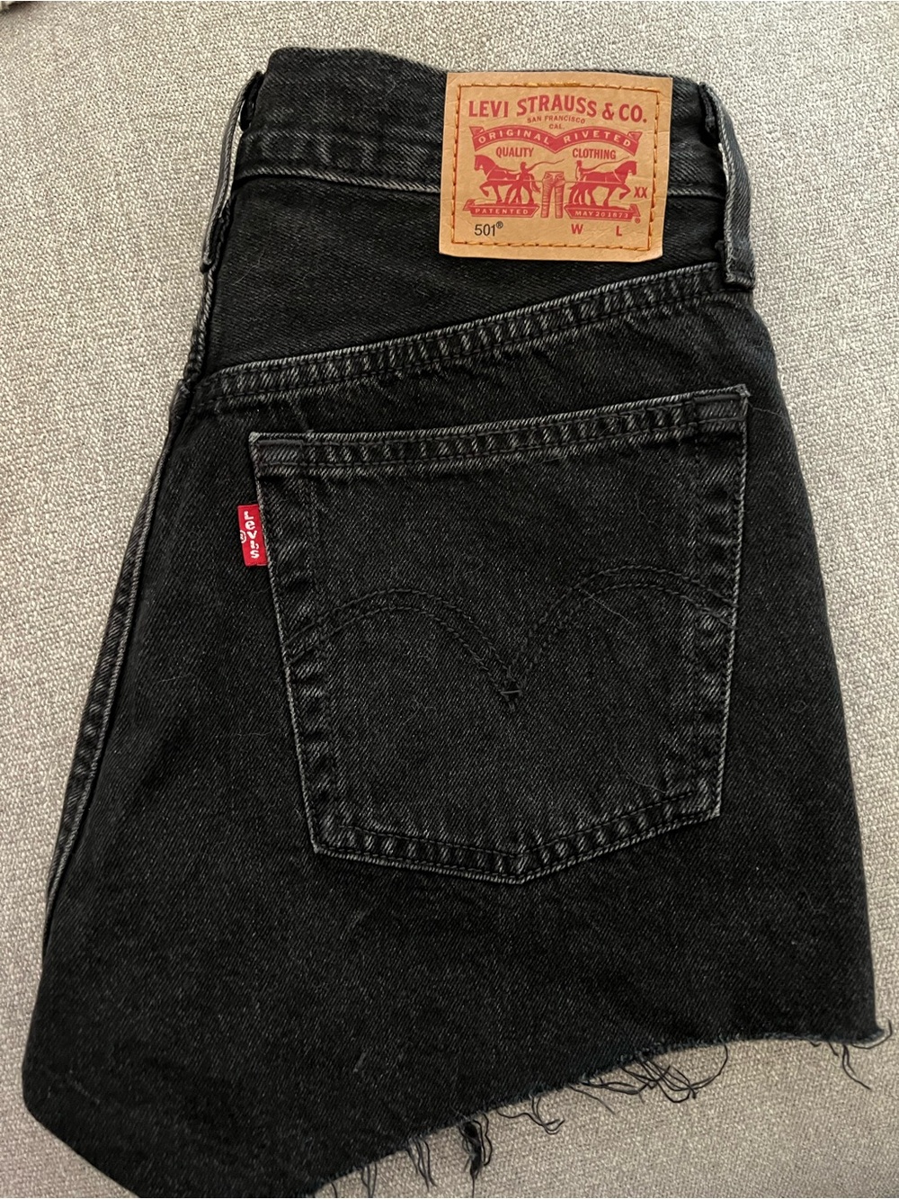 Levi's Men's Black Straight Jeans - 501 Style
